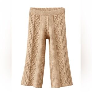 Zara Flared Cable Knit Leggings